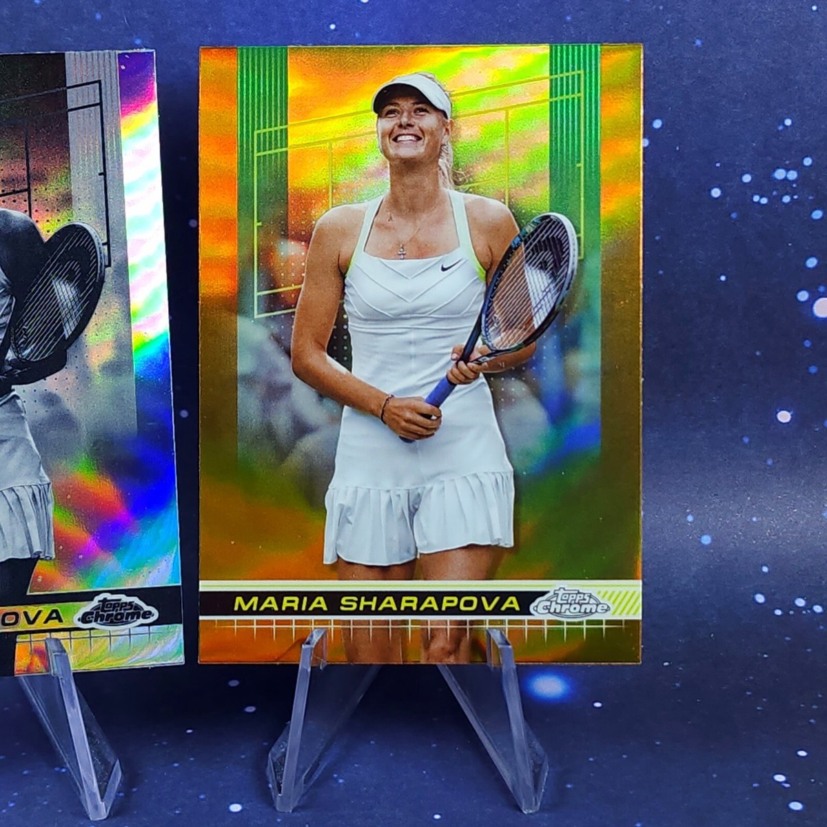 Maria Sharapova 2024 Topps Chrome Tennis Clay Court and Negative