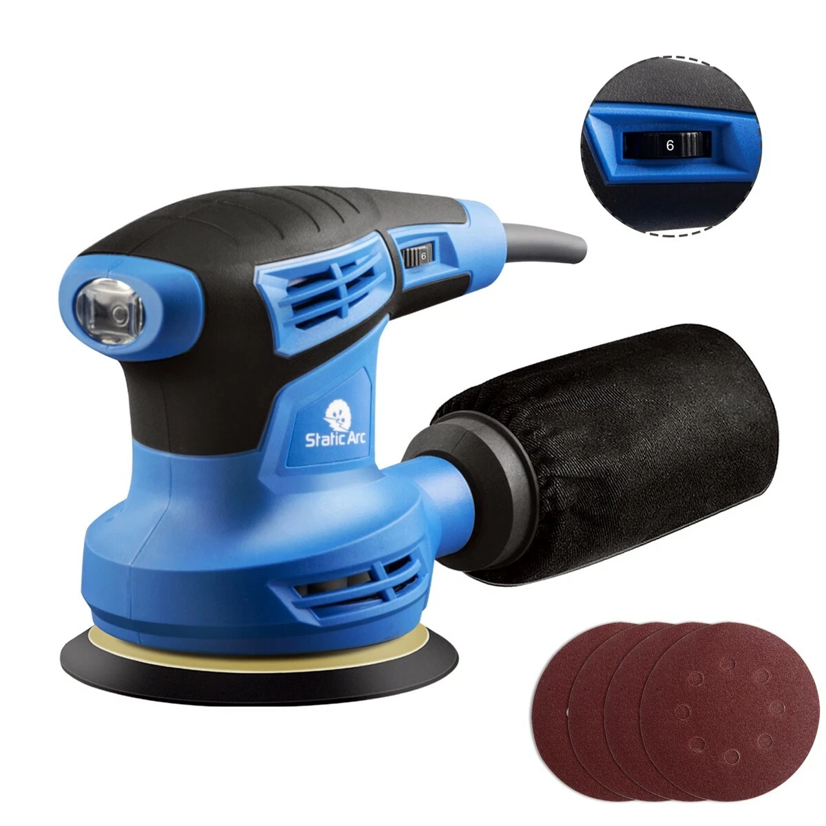 Rotary online orbital sander