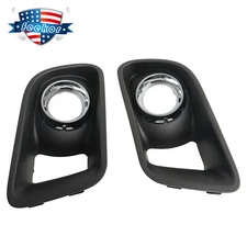 2x Bumper Fog Light Lamp Bezel Cover Driver+Passenger Side Fit for Dodge Charger