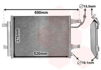 VAN Wezel 32005177 Kondensator, Klimaanlage FüR Mitsubishi Smart