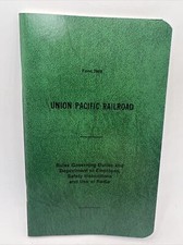 Vtg UNION PACIFIC RAILROAD SAFETY INSTRUCTIONS 1974 Booklet Form 7908