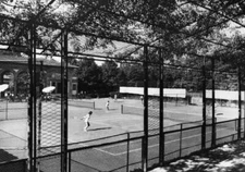 Tennis Court Montecatini Terme Tuscany Italy 1955 OLD PHOTO