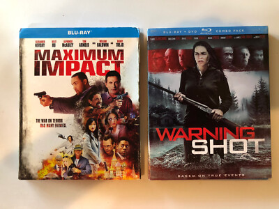 Maximum Impact & Warning Shot. Blu-ray LOT of 2 Movies. Brand New ...
