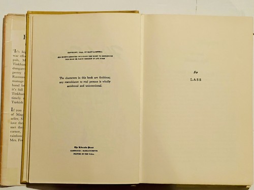 VINTAGE HIGH TIME Mary Lasswell HC 1944 With Frontispiece by George Price - Picture 9 of 18