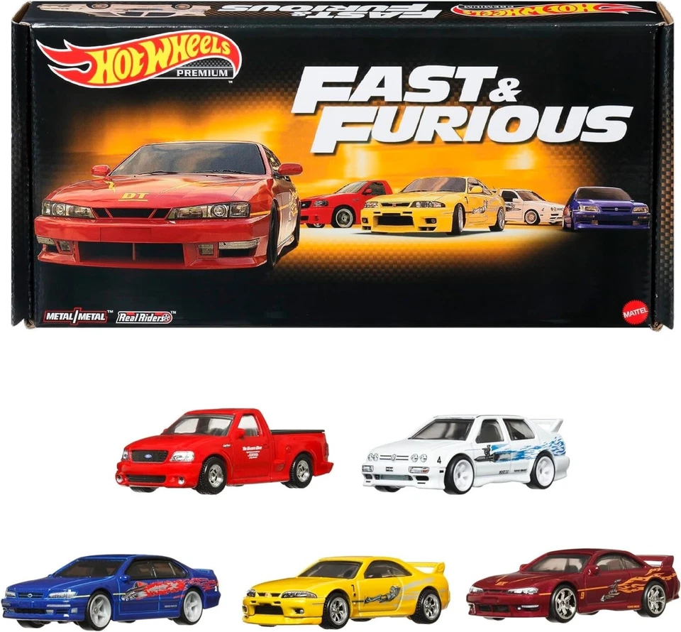 Hot Wheels Fast & Furious Premium Bundle 5 Pack Silvia Maxima 2023 HKF08