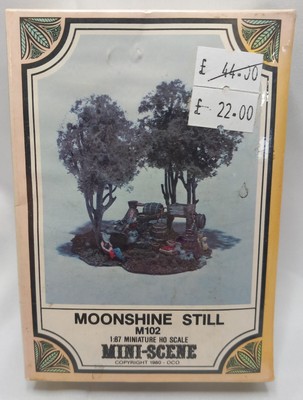 WOODLAND SCENICS HO SCALE MINI SZENE MOONSHINE NOCH DETAILLIERTER BAUSATZ ALTER LADENBESTAND