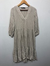 Zara Women Long Sleeve Dress Size Small Gray 100% Viscose M202 -22