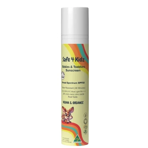 Safe4Kidz Babies & Toddlers Vegan Organic Sunscreen SPF50 - Picture 1 of 1