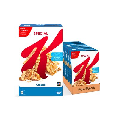 Kellogg s Special K Classic, Knusprige Getreide-Flakes Mit Vollkornweizen 7x450g