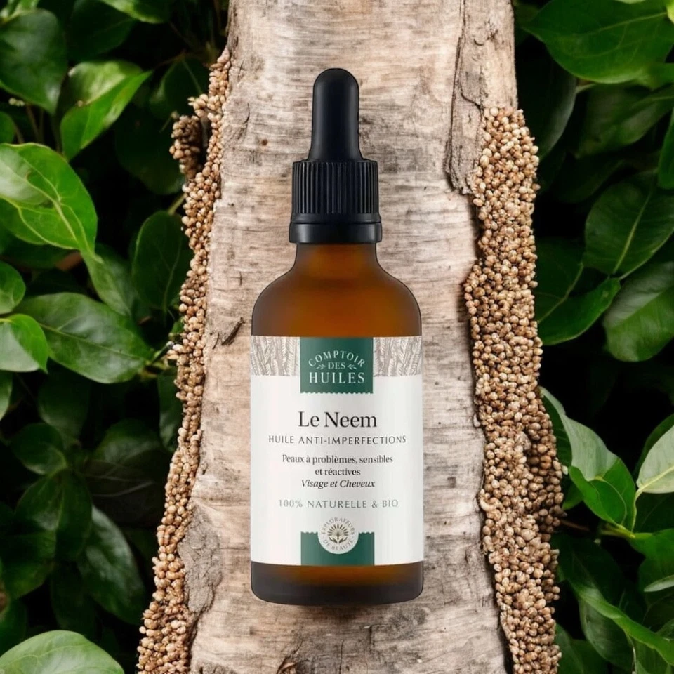 Huile de Neem BIO - Anti-imperfections - rougeurs - irritations- acné-50ml - Photo 1/1
