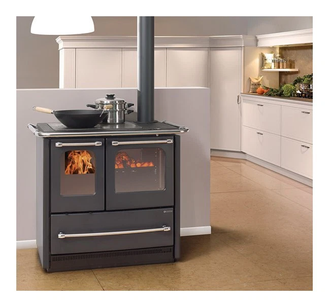 Nordica Cucina legna 7,5kW SOVRANA EASY EVO 2.0 Antracite 4 stelle - Immagine 2 di 2