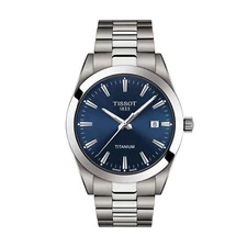 Tissot Men's GENTLEMAN TITANIUM Blue Dial 40mm Watch T127.410.44.041.00