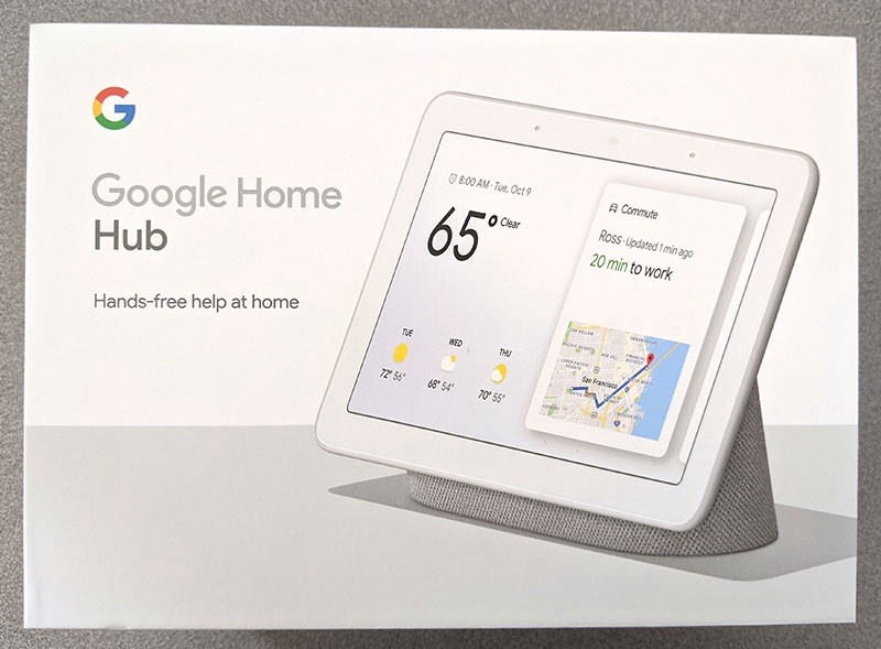 Google Nest (Home) Hub with Google Assistant (GA00516-US) - Chalk (Gray)
