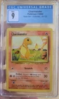 1999 CHARMANDER Base Set #46 Unlimited CGC 9 Mint Blue Label Pokemon TCG