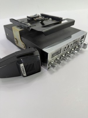 Vtg Cobra 29XLR 40 Channel CB Radio Dynascan Mic Mounting Bracket Arizona Clean