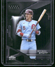 2026 Topps Chrome Black - Bryson Stott Phillies Base #115