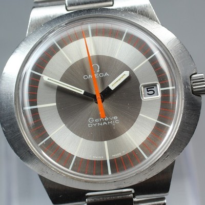 Vintage OMEGA Dynamic Tool 107 Herrenuhr auf Hand 41 mm graues Zifferblatt Datum