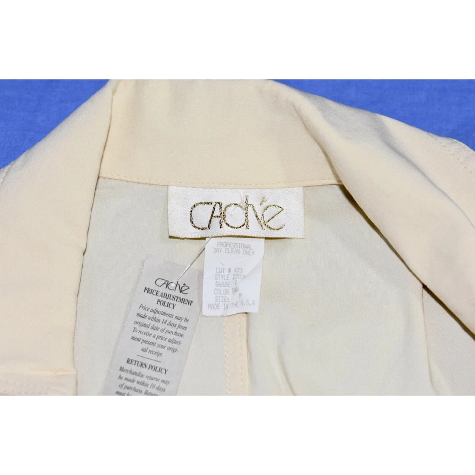 CACHE Marfil Dos Piezas Corsé Estilo Chaleco Top y Falda Conjunto Talla Mediana Nuevo con Etiquetas Foto 4 de 4