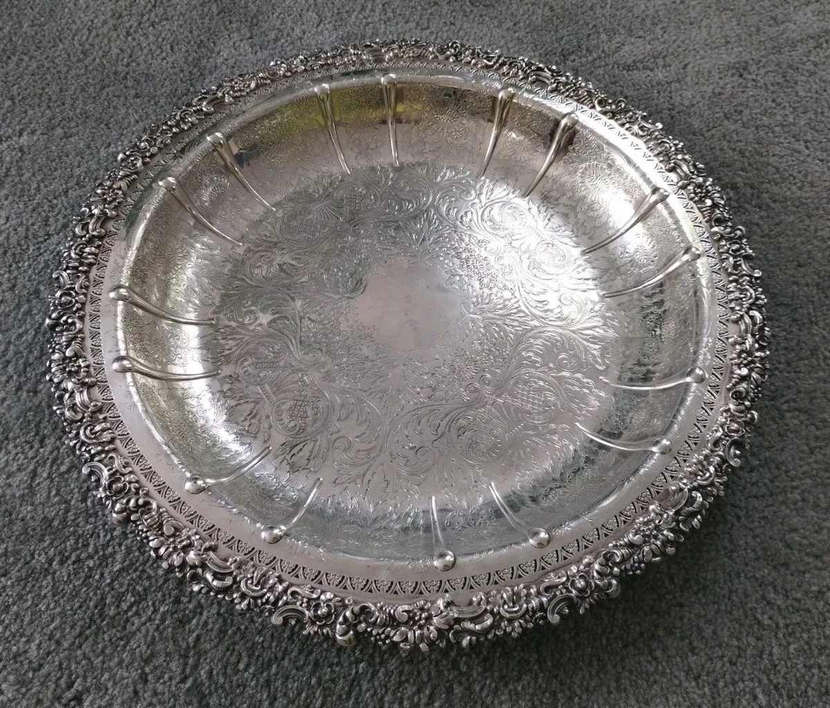 Barker Ellis Antique US Silver-Plated Platters & Trays for sale | eBay