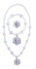 Disney Frozen Girls Jewelry Set - 3 Piece Necklace, Bracelet, Ring Accessories