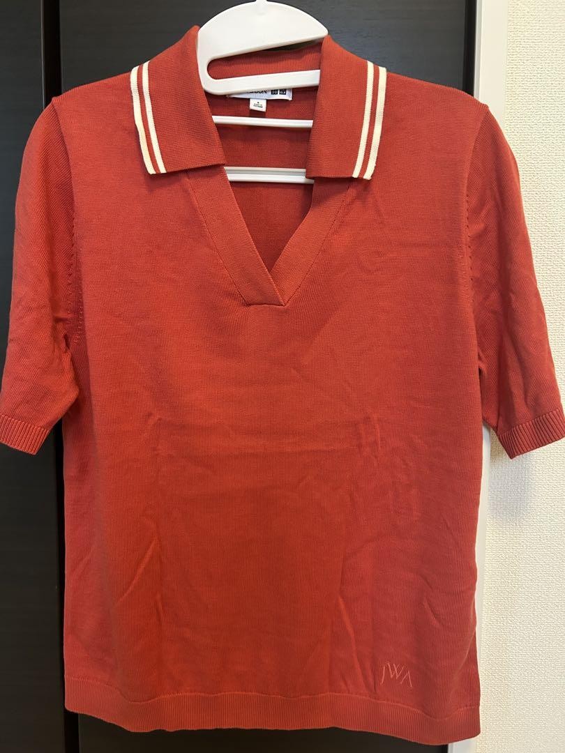 JW Anderson UNIQLO S V-neck Polo Shirt Men's Casual Top