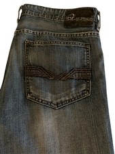 MENS BUFFALO River STRAIGHT LEG BLUE JEANS M 32x32