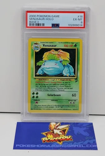 Pokemon 2000 PSA 6 Base Set 2 Venusaur Holo 18/130