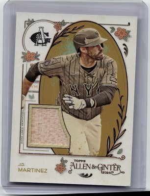 2024 Topps Allen & Ginter #AGR-JMAR J.D. Martinez Full-Size Relics B