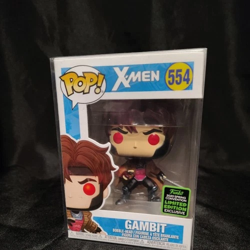 Funko Pop! X-Men Gambit 2020 ECCC Spring Convention Exclusive #554 + Pop Protect