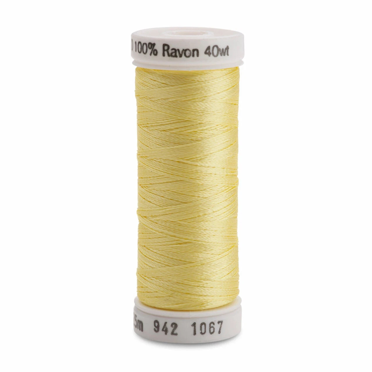 942-1067 LEMON YELLOW GUTERMANN SULKY 40wt RAYON EMBROIDERY THREAD 225m