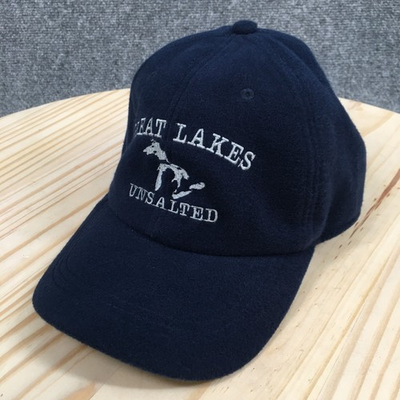 #ad #ad Great Lakes Unsalted Baseball Cap Unisex Blue OS Adjustable Embroidered Logo $18.99