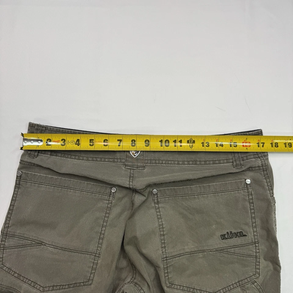 Calça Kuhl Revolvr masculina 33x34 (34x32) vintage corante pátina verde cáqui caminhada - Imagem 2 de 4