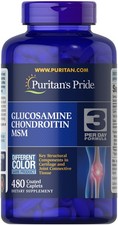 Puritans Pride Double Strength Glucosamine Chondroitin MSM Joint Soother 480Caps