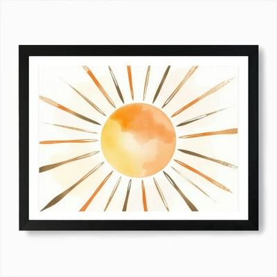 Sunburst 1 Kunstdruck gerahmt Wandbild Poster Leinwanddruck Bild