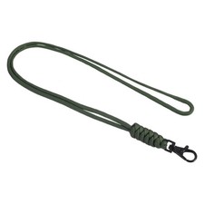 19" Paracord Lanyard Lobster Clasp Necklace Badge Holder Strap Cord Green