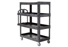 New Rubbermaid Commercial Products 4-Shelf Utility/Service Quad Cart