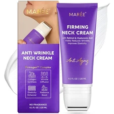 MAREE Neck Cream with Face Roller – Neck Creams For Tightening and Firming –
