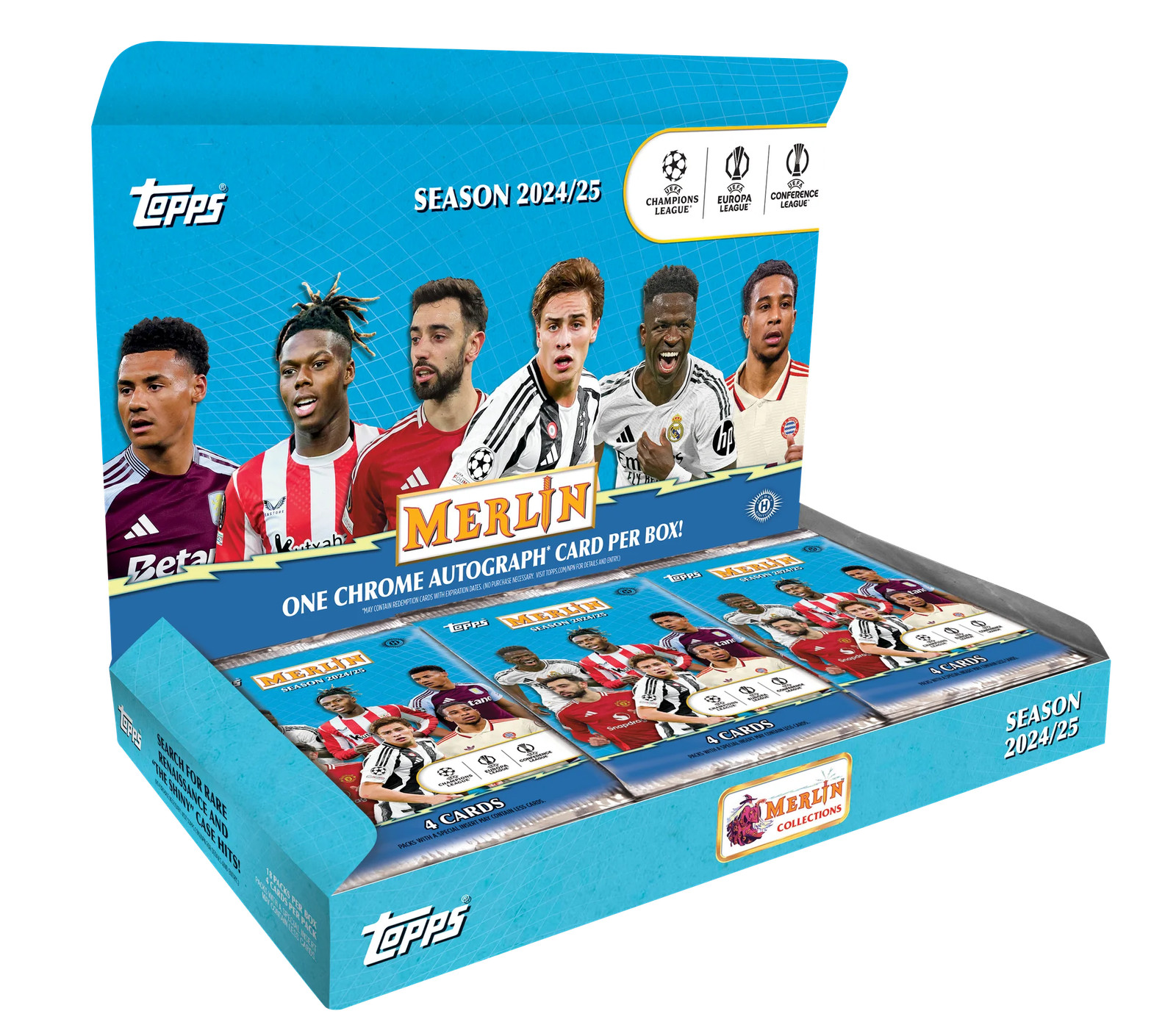 2024-25 Topps Merlin UEFA Club Competitions Hobby Box