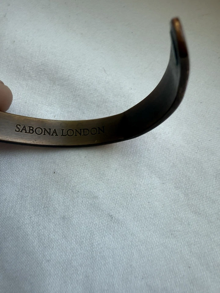 "Pulsera magnética original de cobre cepillado Sabona, pulsera de cobre, grande, 6,5""" Foto 2 de 4