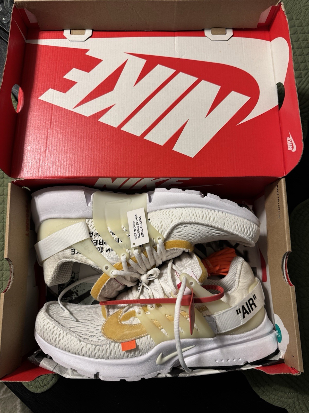 OFF WHITE X NIKE Taglia 13 Nike Air Presto x Off White bianche 2018 AA3830 100 100% autentiche