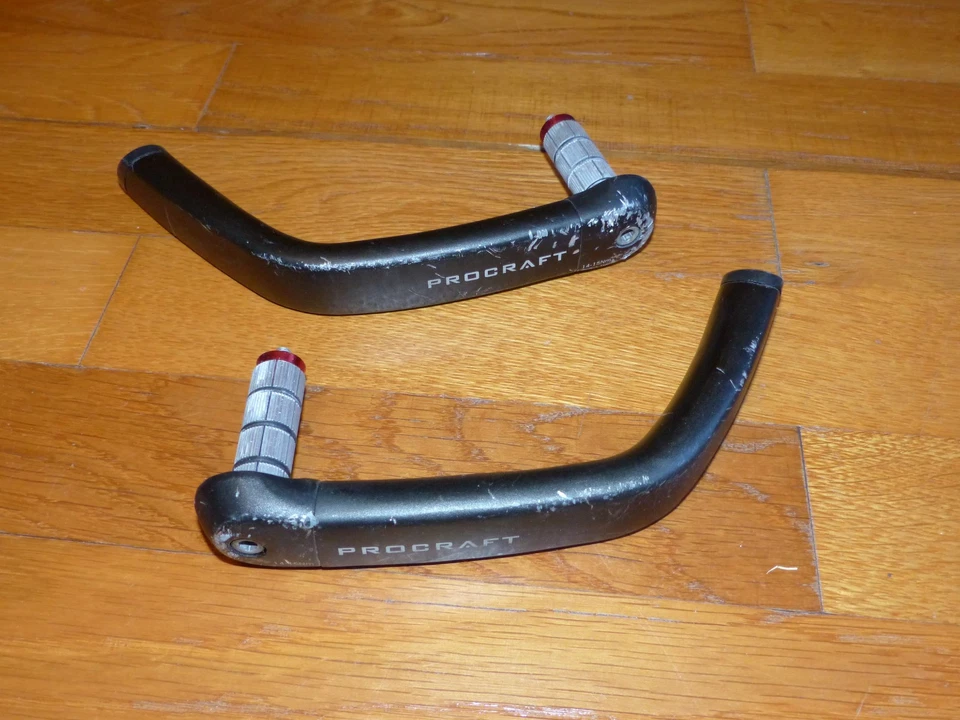 Set PROCRAFT Lenkerhörnchen Bar Ends Hörnchen Lenker Lenkerenden lang gebogen - Bild 4 von 4