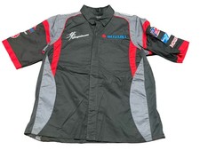 JH Design Team Suzuki Hayabusa Racing Pit Crew Shirt Black Embroidered NEW