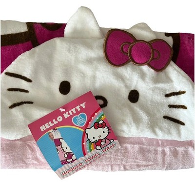 Sanrio Hello Kitty Towel NWT Hood Beach Bath  #b