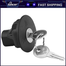 8U5Z9C268B Locking Gas Fuel Tank Plug Cover Cap For Ford Lincoln with 2 Keys