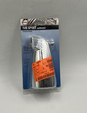 DANCO 5 in. Bathroom Tub Spout with Front Diverter, Chrome