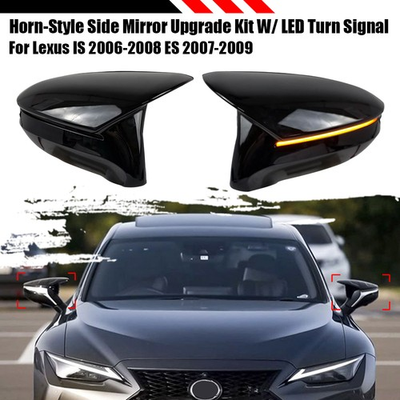 #ad #ad FOR 2006 08 LEXUS IS250 IS350 ISF M STYLE MIRROR CAP ASSEMBLY W SEQUENTIAL LED $152.99