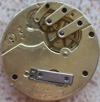 Haas Rare Pocket Watch movement parts 31,5 mm. in diameter