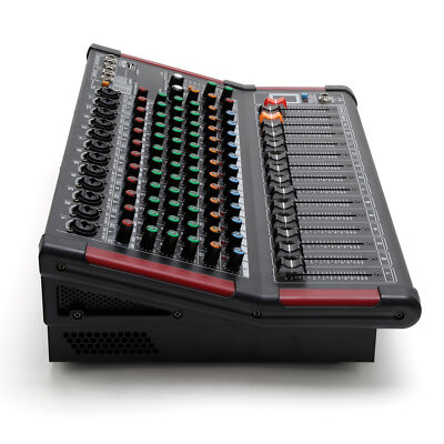 12 Channel Powered Bluetooth Audio Studio Mixer Digital Mixer Mixing Amplifier
