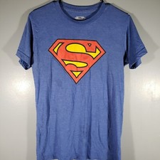 DC Comics T-shirt Superman Super Hero Man Of Steel Sz S Cotton Polyester