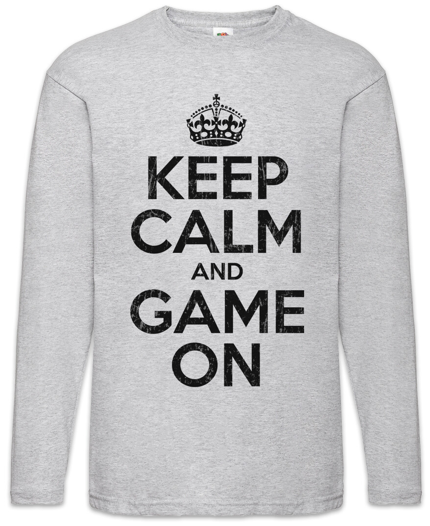 ALTRA T shirt manica lunga uomo Keep Calm And Game on geek nerd gamer admin gaming divertente